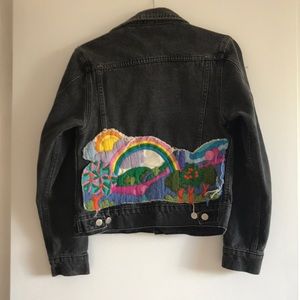 American Apparel Black Jean Jacket Yarn Design